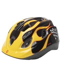 Шлем детский, подростковый с сеточкой 12 отверстий INMOLD Race черно-желтый JUNIOR, 5-731882 (Размер: XS (48-54см) черно-желтый ) M-wave