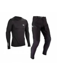 Комплект подростковый велоджерси/велоштаны Ride Kit MTB 1.0, Black, 2025, 5025108443 (Размер: L) Leatt