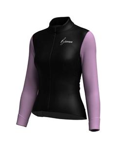 Веломайка CLIMB LADY, длинный рукав, черный/розовый, 2024, A14Q1012L (Размер: XS, Цвет: Черный/розовый) Biemme