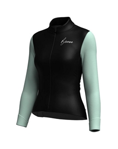 Веломайка CLIMB LADY, длинный рукав, черный/мятный, 2024, A14Q1012L (Размер: XS, Цвет: Черный/мятный) Biemme