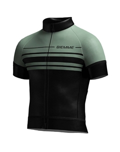 Джерси YOUNG BABY, короткий рукав, темно-зеленый/черный, A12N2072B (Размер: 9/10 лет, Цвет: Темно-зеленый/черный) Biemme