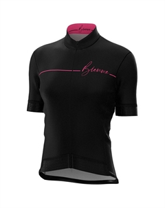 Веломайка BIKE Lady, короткий рукав, черный/розовый, A12M2122L (Размер: L, Цвет: Черный/розовый) Biemme