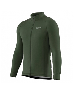 Велофутболка BELVEDERE, длинный рукав, темно-зеленый, 2023, A14N1022M (Размер: XL, Цвет: Темно-зеленый) Biemme