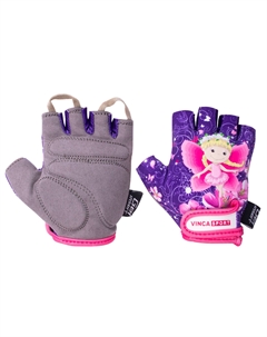 Перчатки велосипедные, детские, короткий палец, фиолетовые, VG 953 Mila (Размер: 3XS) Vinca sport