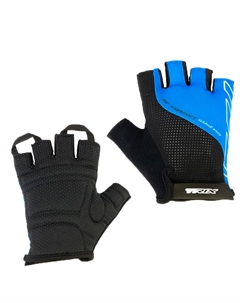 Велоперчатки мужские, короткие пальцы, черно-синие, GL-TX-018041-L-BKBL (Размер L) Trix