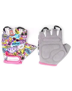 Перчатки велосипедные детские MeowBoom, белые, VG 989 MeowBoom (Размер 3XS) Vinca sport