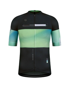Веломайка CX PRO UNISEX FIJI, короткий рукав, черный/зеленый, 10-01-001-174 (Размер: L, Цвет: Черный/зеленый) Gobik
