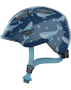 Велошлем Smiley 3.0, детский, с сеткой от насекомых, голубой с китами, 05-0067261 (Размер: M) Abus