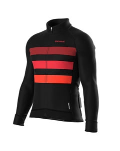 Веломайка CALDERONE, длинный рукав, черный/красный, 2023, A14N1012M (Размер: S, Цвет: Черный/красный) Biemme