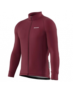 Велофутболка BELVEDERE, длинный рукав, бордовый, 2023, A14N1022M (Размер: XXL, Цвет: Бордовый) Biemme