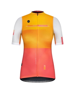 Веломайка STARK WOMAN MANGO, короткий рукав, оранжевый/розовый, 10-01-028-022 (Размер: L, Цвет: Оранжевый/розовый) Gobik