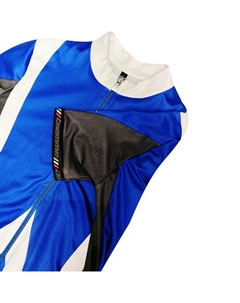 Веломайка OUTLINE, мужской, короткий рукав, белый/синий, A12B2052M (Размер: M, Цвет: белый/синий) Biemme