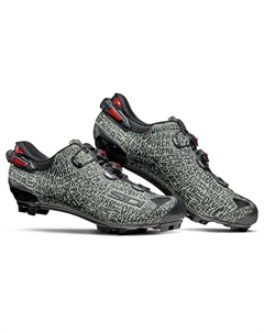 Велотуфли MTB TIGER 2 SRS Dzero Carbon, серо-зеленый/черный, CTIGER2DZERO (Размер: 38, Цвет: Серо-зеленый/черный) Sidi