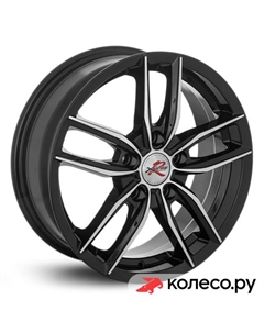 Литой диск R076 6x16/5*114.3 D67.1 ET43 BK/FP X`trike rst