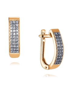 Серьги из золота Адамас