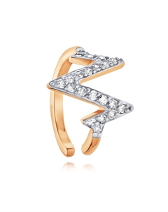 Серьги из золота Адамас