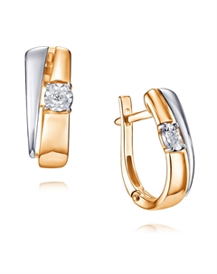 Серьги из золота Адамас