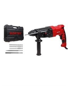 Перфоратор RH 2621 1333519, в чем., 2 зубила, 3 сверла Wortex