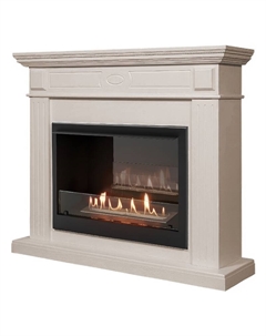 Каминокомплект НС-1660823: Биокамин BFP/P-2520, портал Bianco 25 шпон белёный дуб Firelight