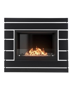 Каминокомплект НС-1660819: Биокамин BFP/P-2520, портал Moderno 25 шпон чёрный дуб Firelight