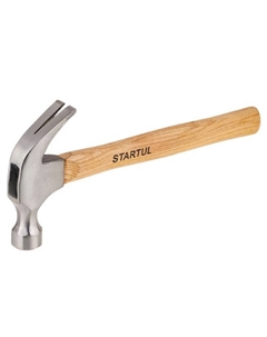 Молоток-гвоздодер Master ST2002, 560 г с деревянной рукояткой Startul