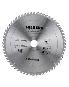 Диск пильный Industrial HW452, дерево, 450*50*60Т Hilberg