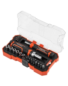 Отвертка реверсивная Profi ST3095-31 с набором головок и бит, 31 предмет Startul