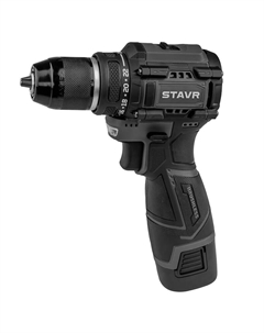 Дрель-шуруповерт аккумуляторный SDD 12BL-2K 4610264003707, 12V, BL мотор, 32/14 Нм (акб 2x2.0 Ач, зу стац, кейс) Ставр