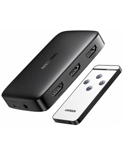Переходник Ugreen 3xHDMI 1.4 4K с пультом дистанционного управления (80125)