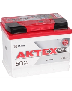 Автомобильный аккумулятор EFB 60 Ач прямая полярность L2 Актех