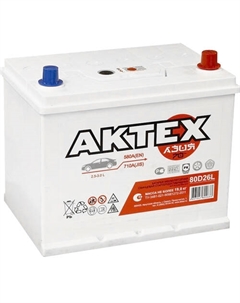 Автомобильный аккумулятор AKTEX 70 Ач обратная полярность D26L Актех