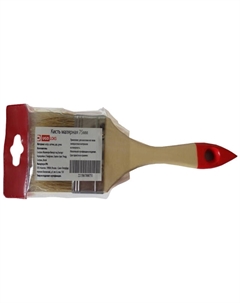 Кисть плоская натур.щетина 75мм, арт.КДР75 Нет марки