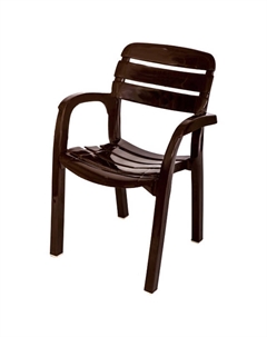 Кресло Далгория 60х44х83см шоколадный пластик Нет марки