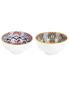 Набор салатников NOUVELLE HOME Arabesque 2шт 11,5см 0,3л фарфор синий Нет марки