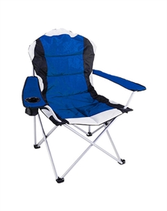 Стул туристический складной 60х95х105см с подлокотниками синий Нет марки