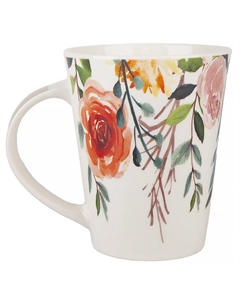 Кружка NOUVELLE HOME Floristry Розовые цвета 370мл фарфор Нет марки