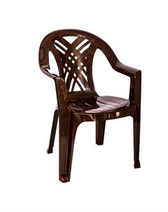 Кресло Престиж-2 66х60х84см шоколадный пластик Нет марки