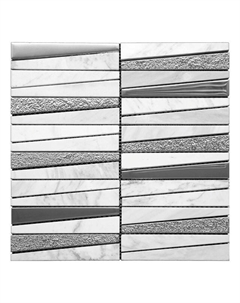 Мозаика Natural HTC-532-M 29,8х29,8 см серебристо-белая Нет марки