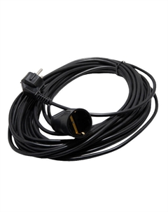 Удлинитель 1 гнездо 5м с/з ПВС 3х0,75 черный Реальная электрика