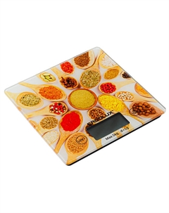Весы кухонные ERGOLUX ELX-SK01-С11 до 5кг стекло яркие приправы Нет марки