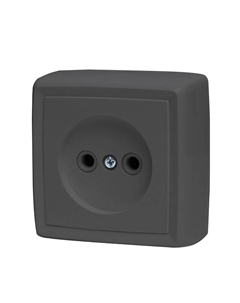 Розетка 1 пост DRESDEN 16А б/з серый Нет марки