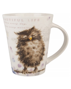 Кружка NOUVELLE HOME Сова 350мл фарфор Нет марки