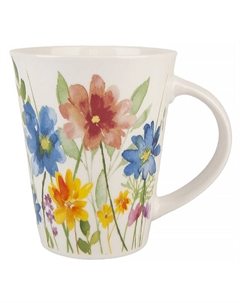 Кружка NOUVELLE HOME Floristry Голубые цветы 370мл фарфор Нет марки