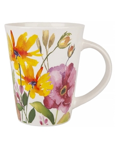 Кружка NOUVELLE HOME Floristry Желтые цветы 370мл фарфор Нет марки