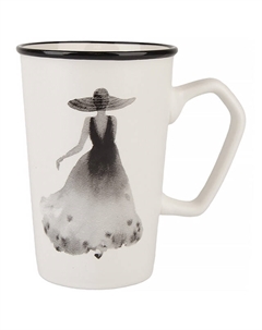 Кружка NOUVELLE HOME Леди Романтик 420мл фарфор Нет марки