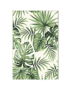 Ковер GREEN BAY 800х1500мм полиэстер/полипропилен дизайн 6240-01 GREEN/WHITE Нет марки