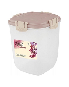 Контейнер для продуктов SUGAR&SPICE Barberry 0,9л квадратный пластик латте Нет марки