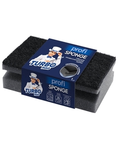 Губка TURBOMAG Profi 14x8x4,5см поролон, абразив Нет марки