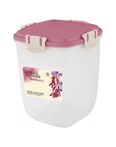 Контейнер для продуктов SUGAR&SPICE Barberry 0,9л квадратный пластик брусничный Нет марки