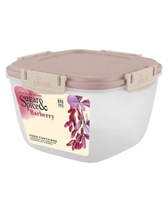 Контейнер для продуктов SUGAR&SPICE Barberry 1,35л квадратный пластик латте Нет марки